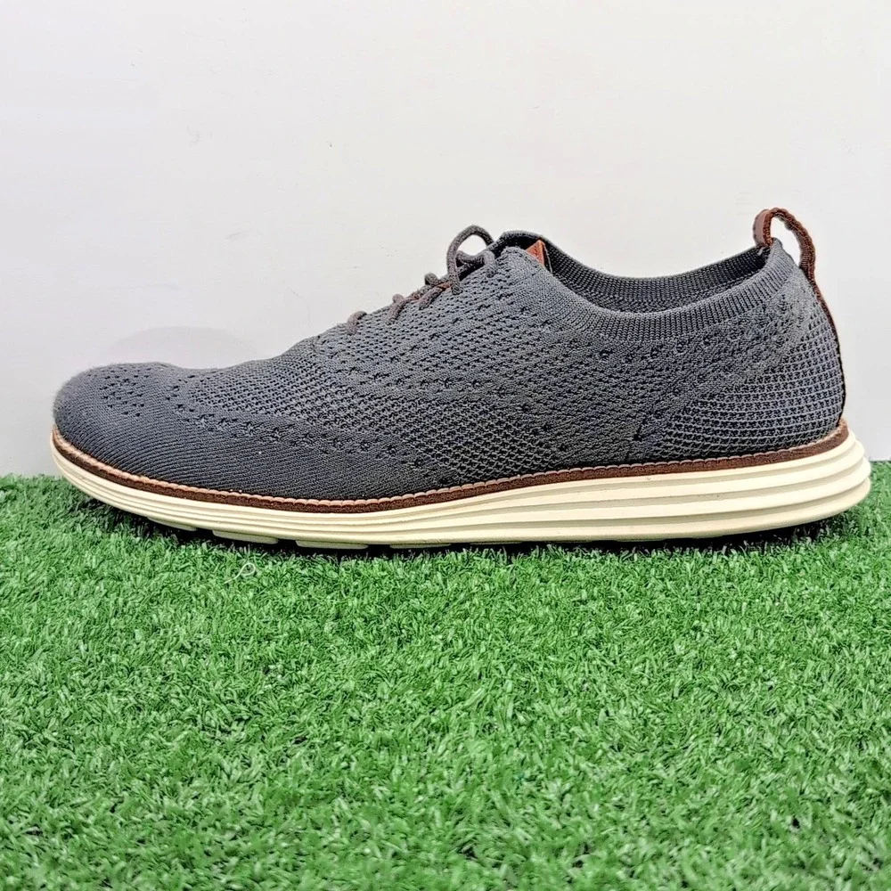 Cole Haan ØriginalGrand Stitchlite Shoes Mens 10 Grey Oxford Sneakers‎ C27961